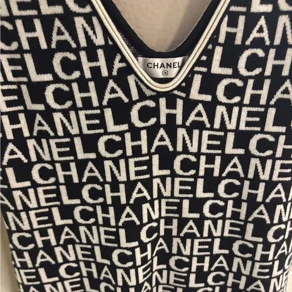 Chanel Monogram Black and White Jumpsuit - Picture 2 of 5